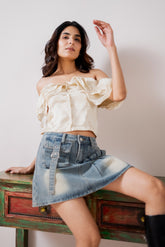 VANILLA VIXEN Ruffled Top